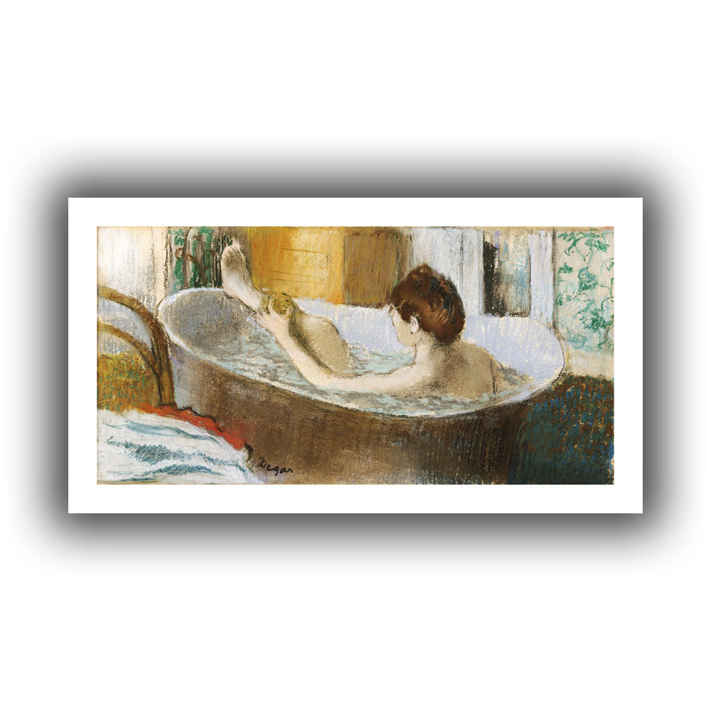 Vault W Artwork " Woman In Her Bath, Sponging Her Leg " by Edgar Degas